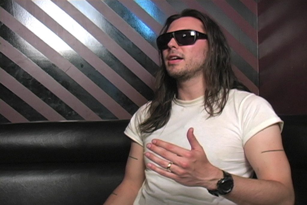 shot of interview subject Andrew WK